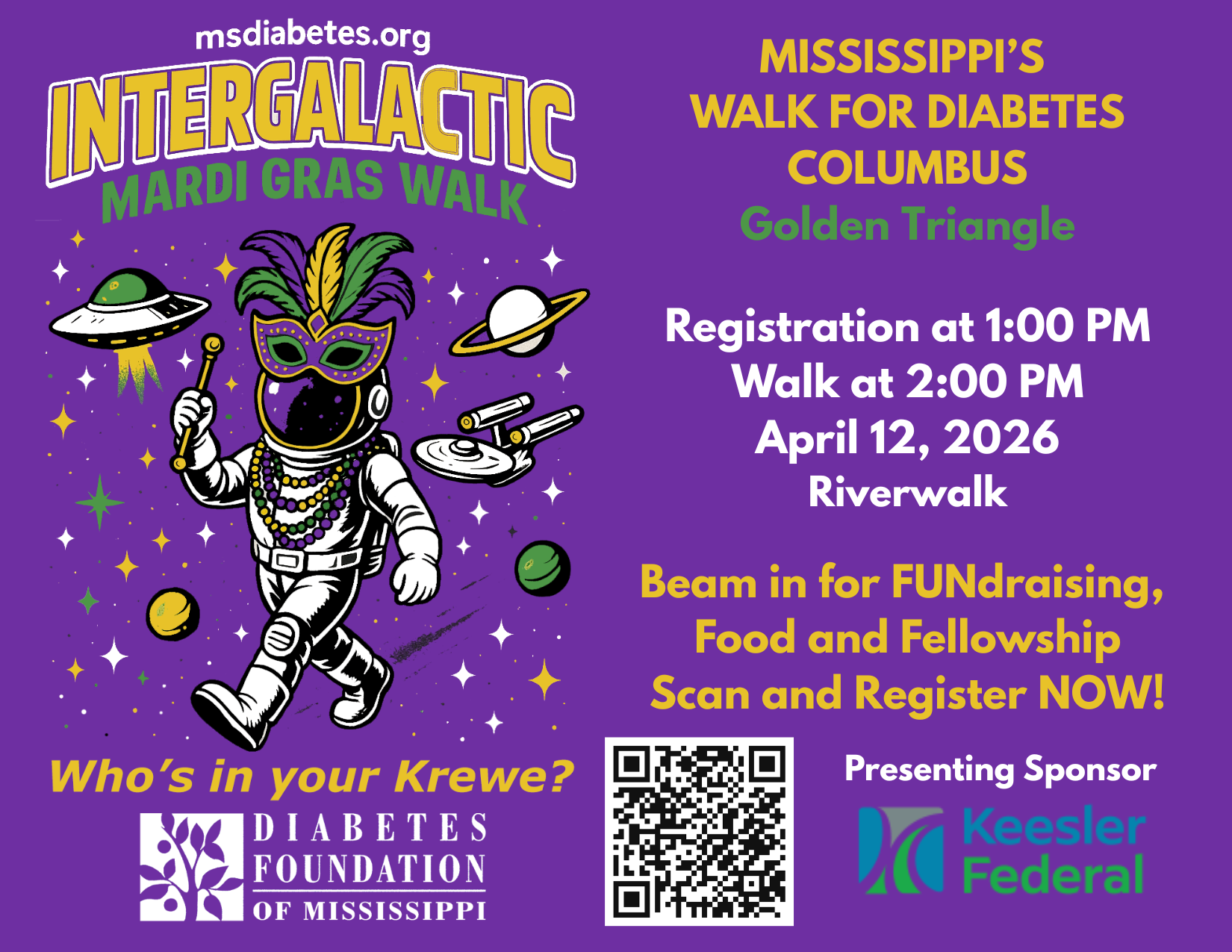 Columbus Walk 2026 Postcard